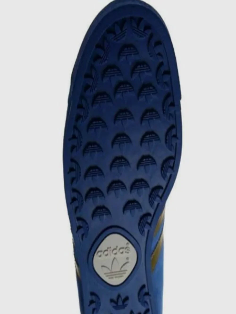 Very Rare Vintage Adidas Samoa Azul Blue Gold mens size 14 US 13.5 UK 49 1/3 EUR